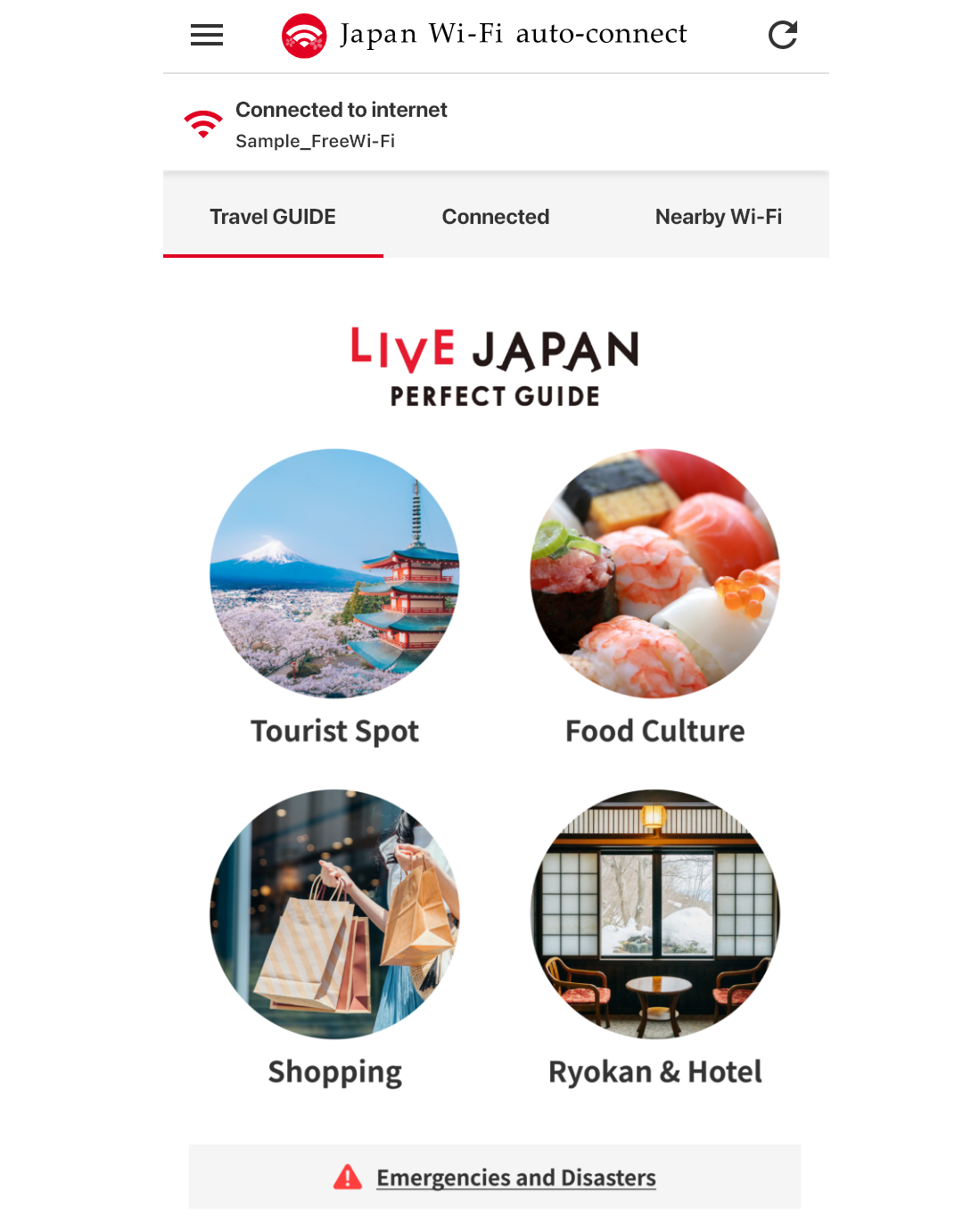 Japan Wi-Fi auto-connect