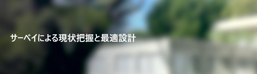 サーベイによる現状把握と最適設計